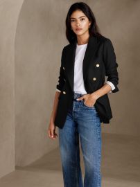 Captains Blazer in black at Banana Republic